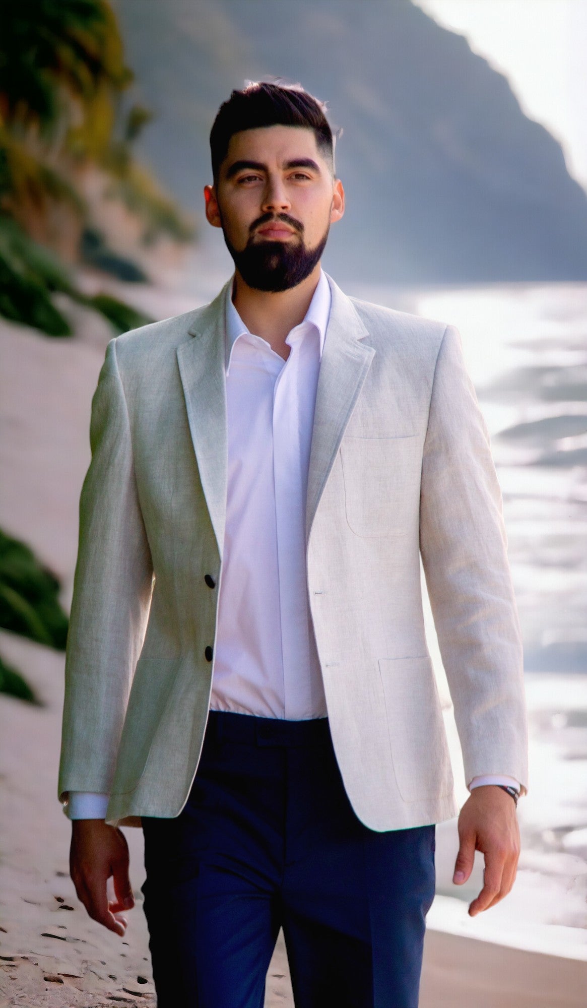 Kingsman Beige Linen Jacket