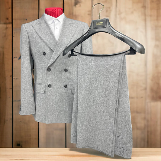 Kingsman Grey Double Breast Suit Jacket