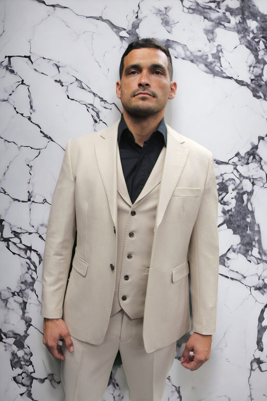 Beige Suit Jacket